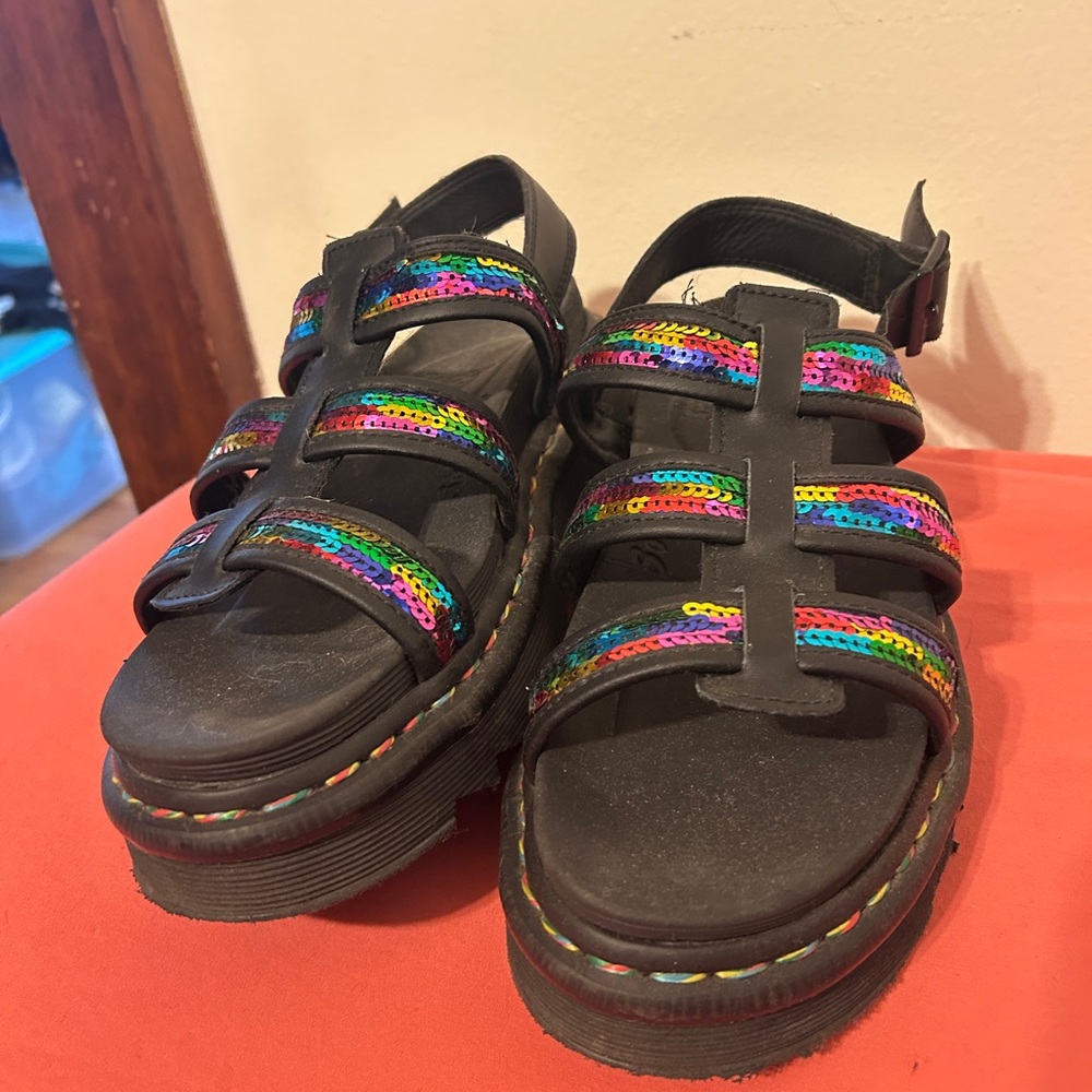 Dr. Martens sequin platform Sandals